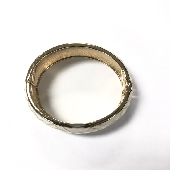 Bracelet gold and cream bangle - Picture 5 of 5